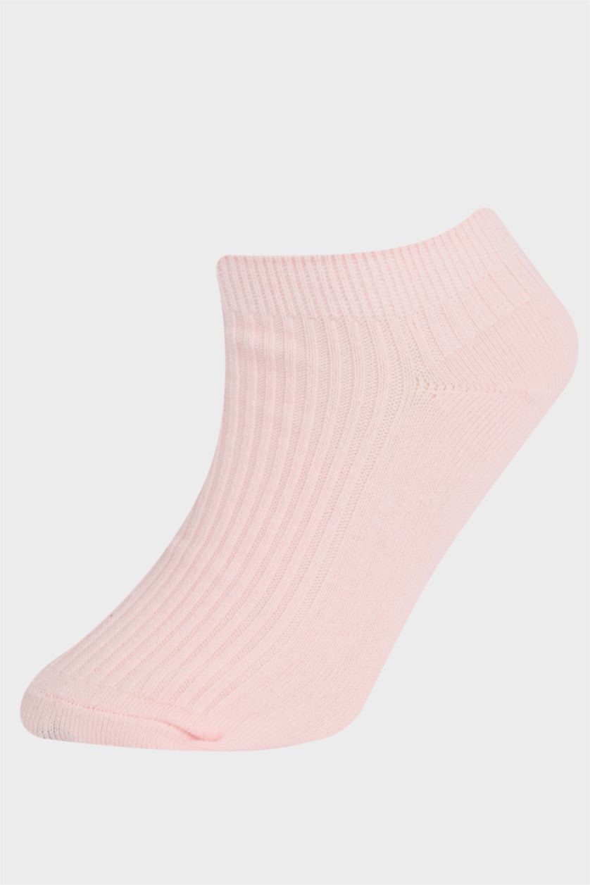 GIRLS & TEENS Light Pink Girl 5 Piece Cotton Short Sockss