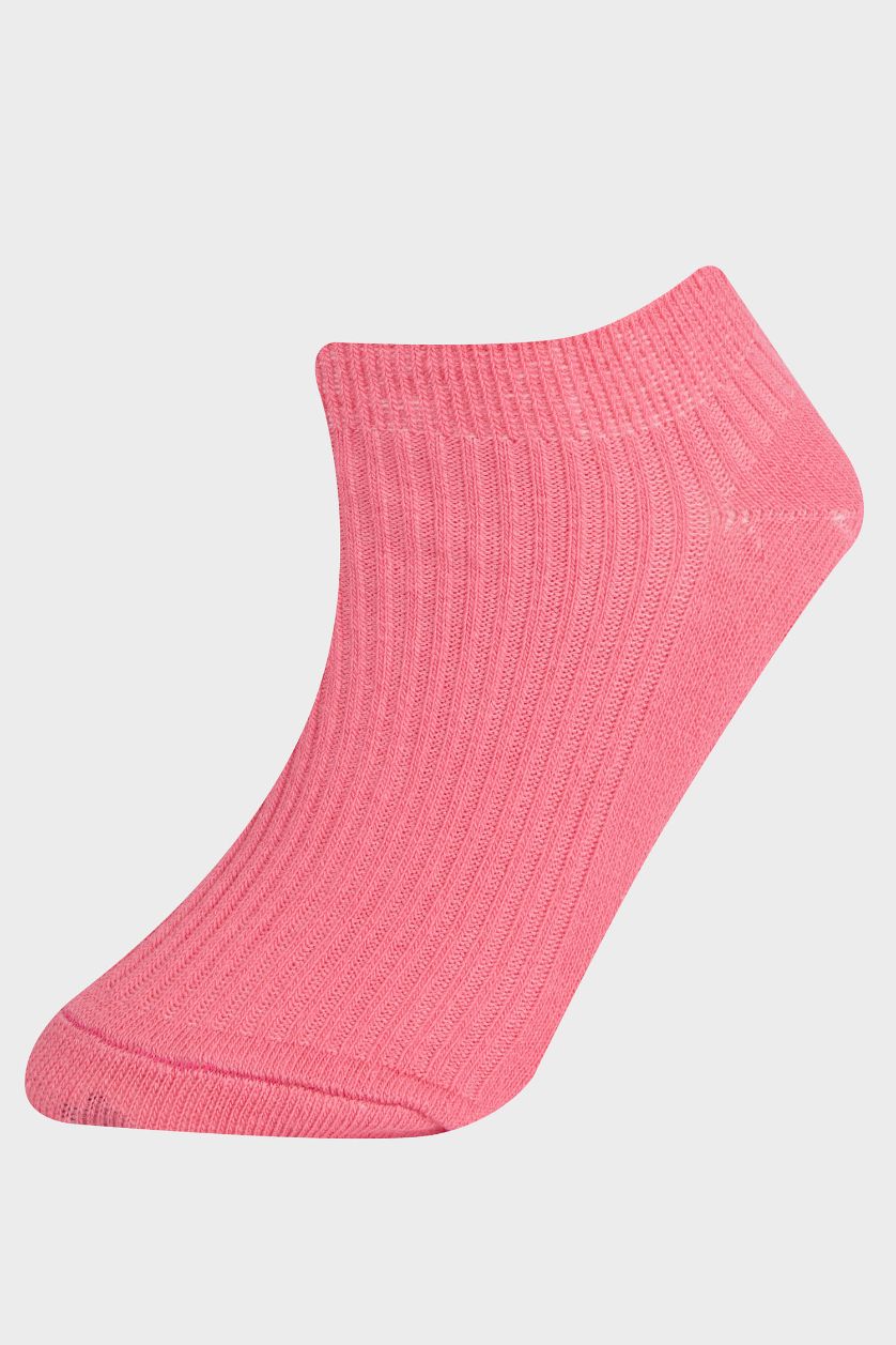 GIRLS & TEENS Light Pink Girl 5 Piece Cotton Short Sockss