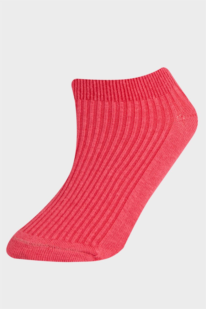 GIRLS & TEENS Light Pink Girl 5 Piece Cotton Short Sockss