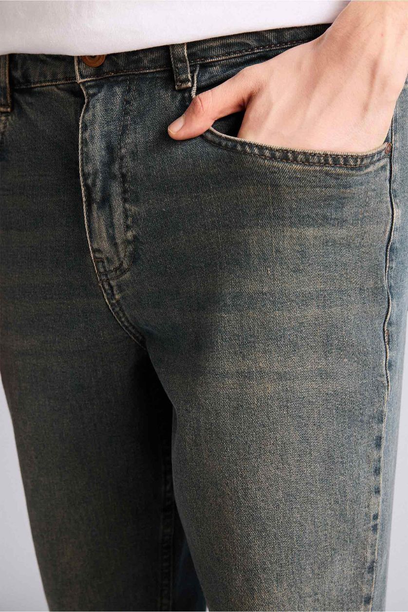 Erkek Koyu Yeşil Relax Tapered Fıt Pantolon