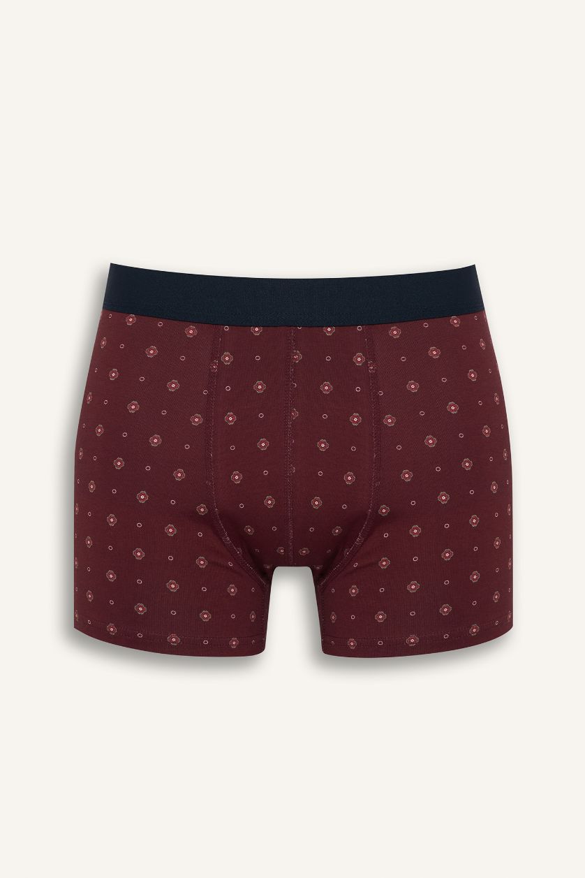 Erkek Lacivert Regular Fit Puantiye 3'lü Boxer