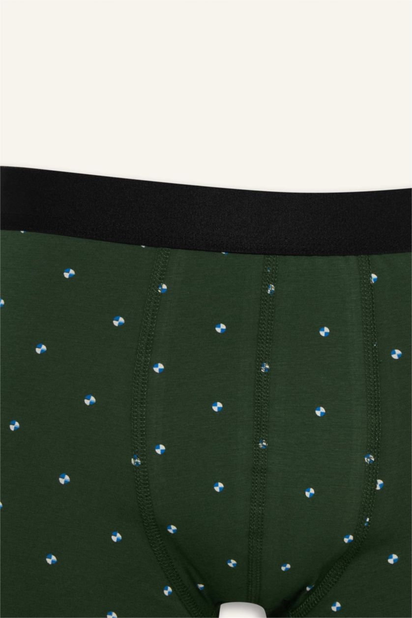 رجال أخضر غامق بوكسر قصة عادية - 3 قطع