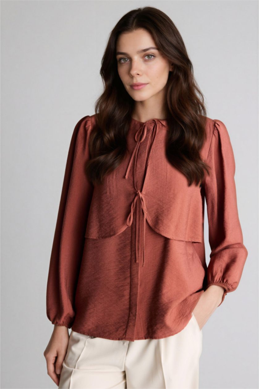 نساء بني فاتح Regular Fit Long Sleeve Tunic
