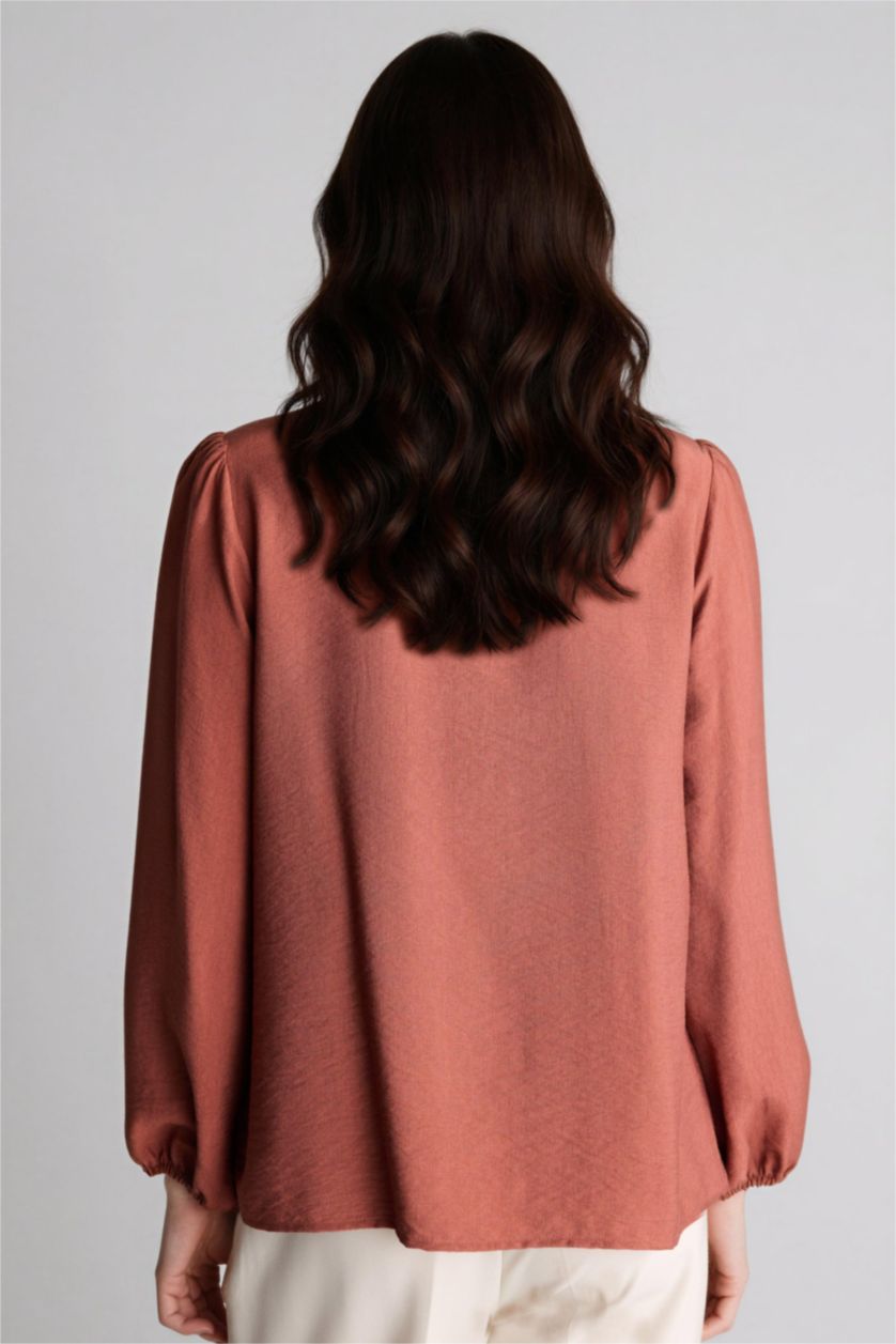 نساء بني فاتح Regular Fit Long Sleeve Tunic