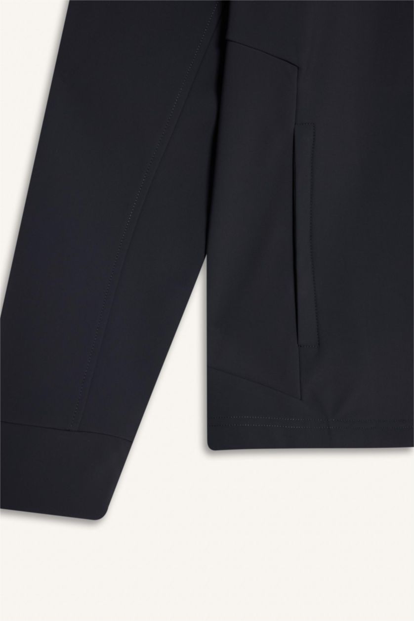 Erkek Antrasit Standart Fıt Dik Yaka Hırka