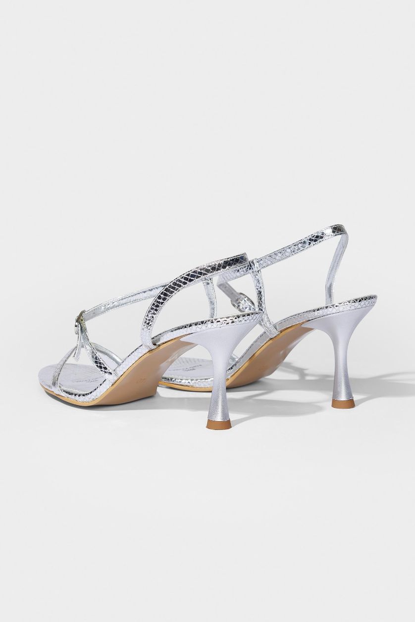 Kadın Gri DCEY x DeFacto Kadın Topuklu Silver Ayakkabı