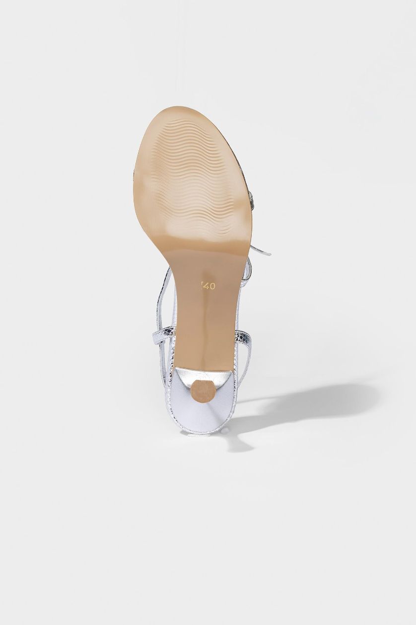 Kadın Gri DCEY x DeFacto Kadın Topuklu Silver Ayakkabı