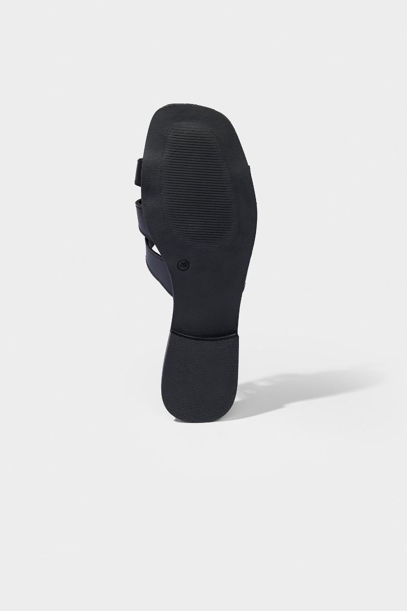 Kadın Siyah DCEY x DeFacto Kadın Düz Taban Terlik