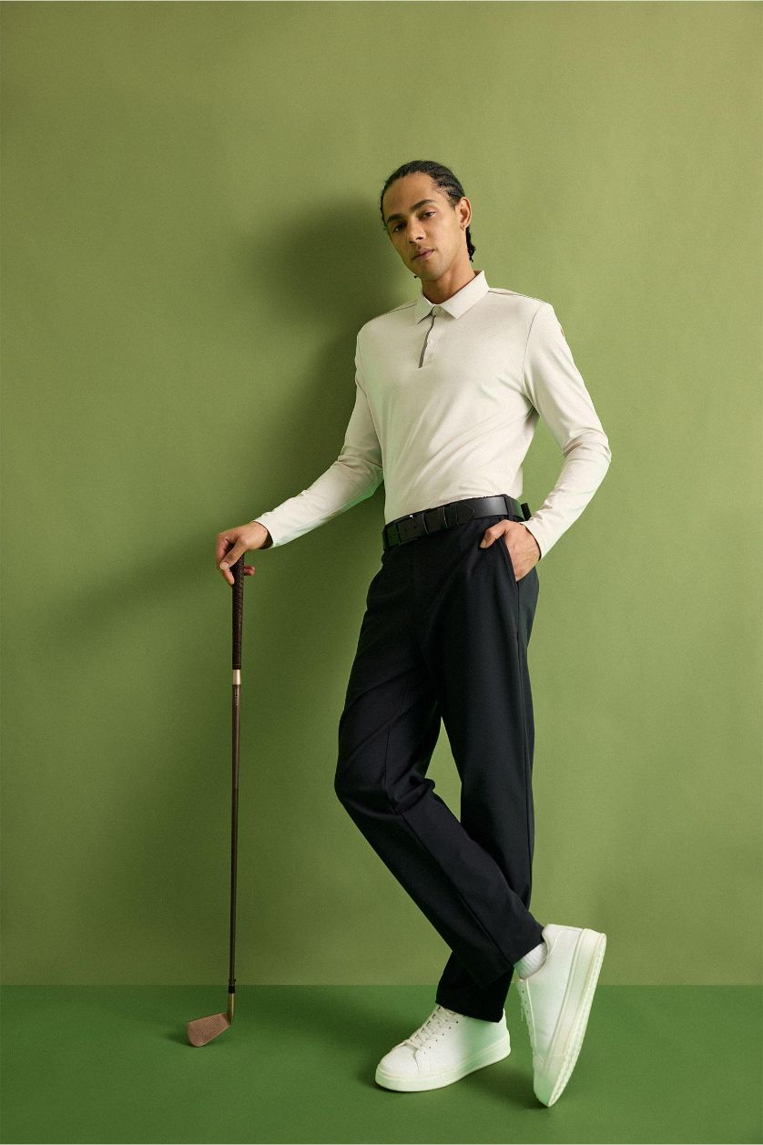 MAN Black Standard Fit Trousers