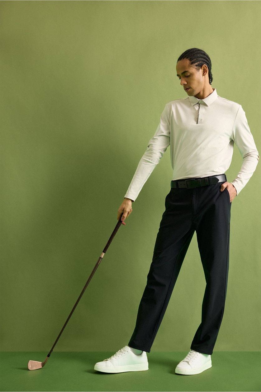 MAN Black Standard Fit Trousers