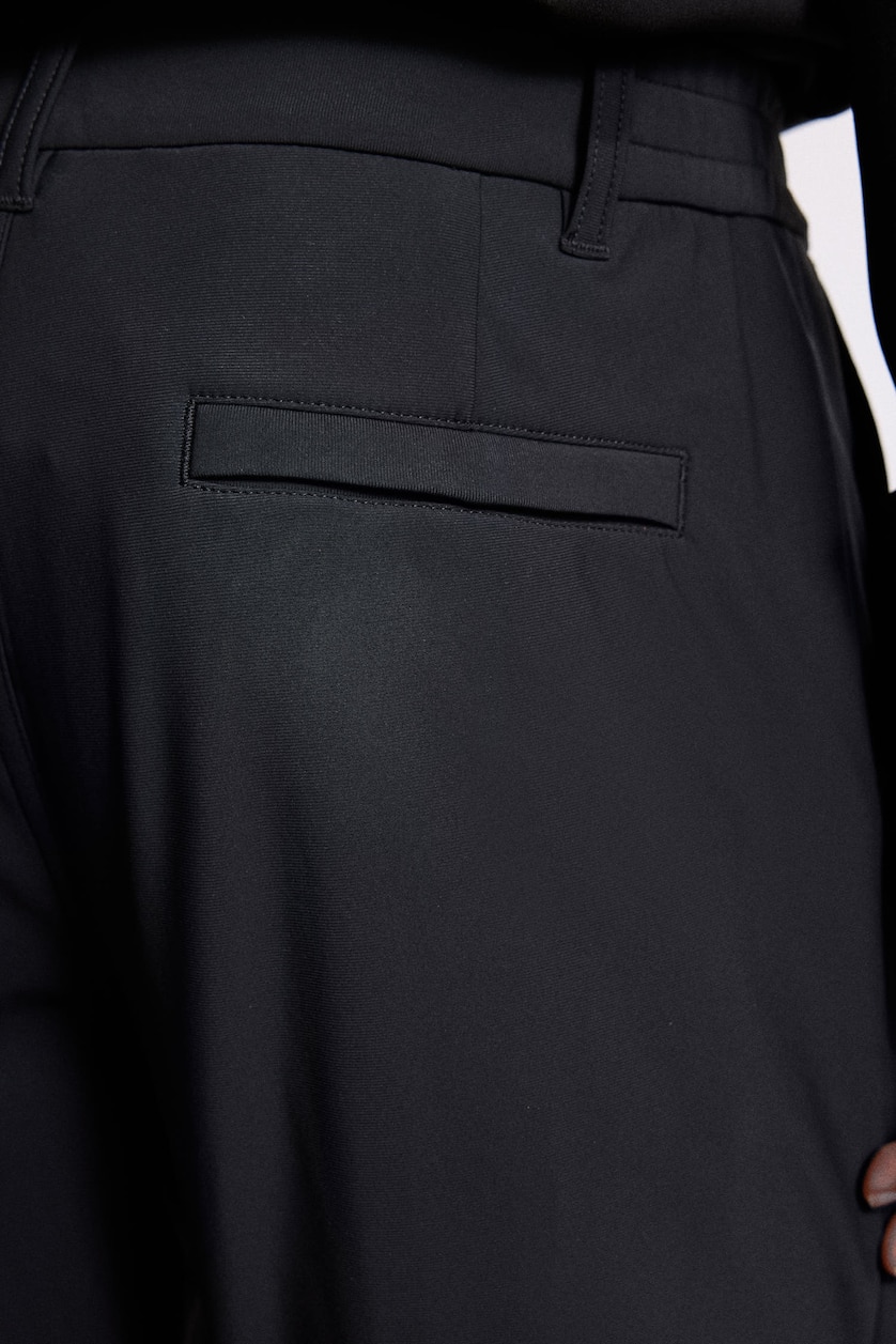 HOMME Noir Pantalon chaud à intérieur polaire Coupe standard