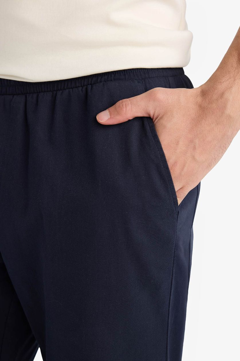 MAN NAVY Basic Navy Blue Trousers