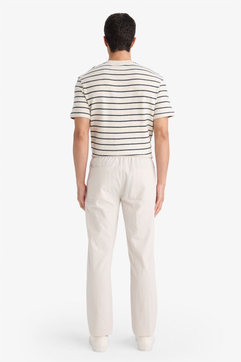 Мужчины Слоновая кость Брюки для мужчин