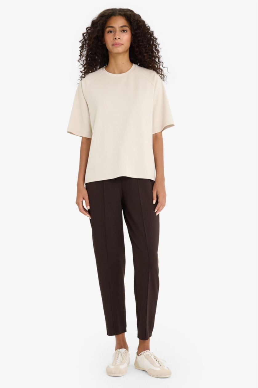 نساء بني بنطرون رياضي قصة عادية بجيب و رباط