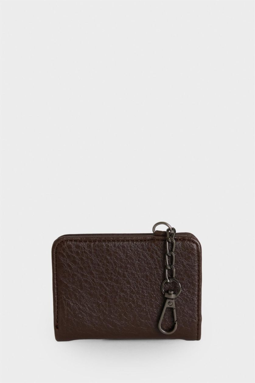 Men Brown Man Faux Leather Wallets