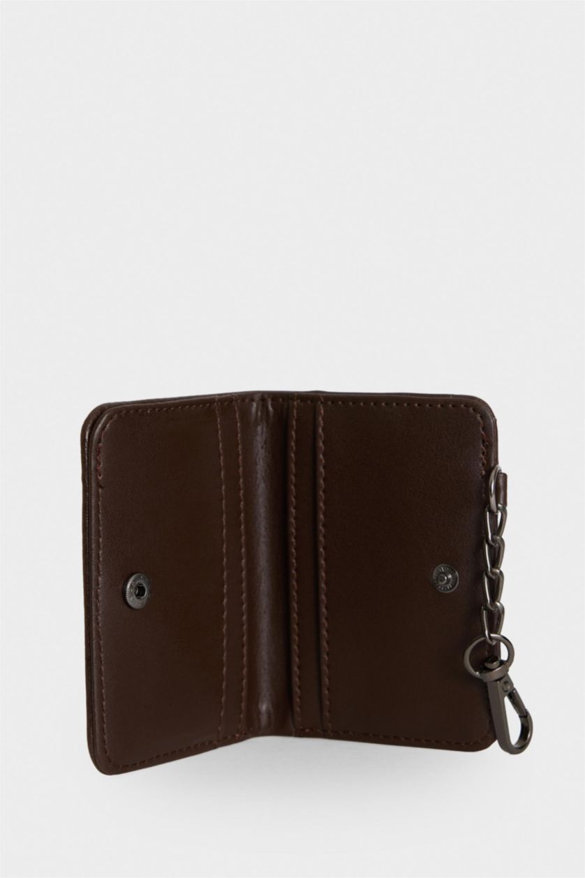 Erkek Kahve Erkek Suni Deri Cüzdan