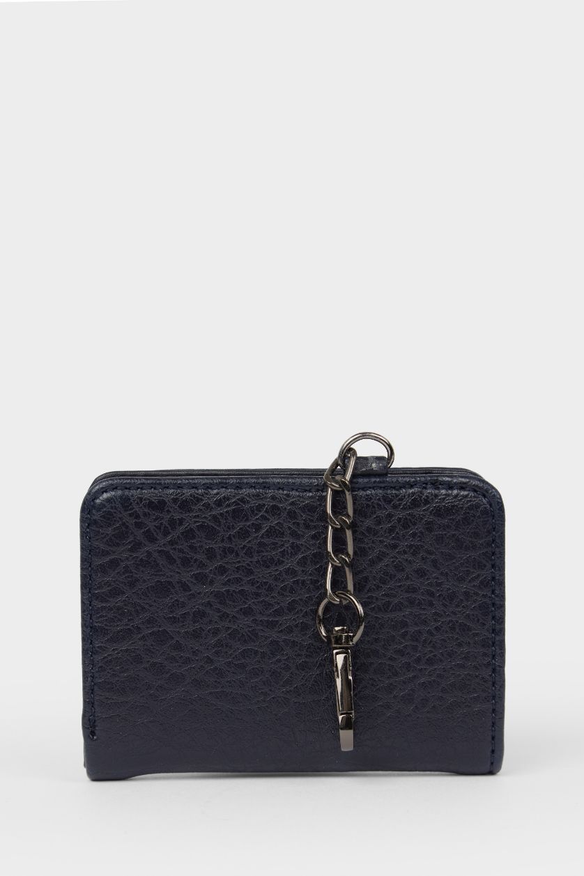 Erkek Lacivert Erkek Suni Deri Cüzdan