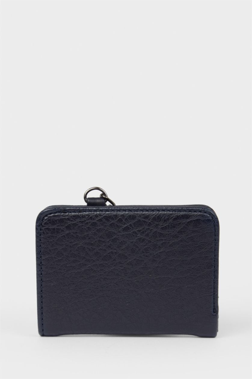 Erkek Lacivert Erkek Suni Deri Cüzdan