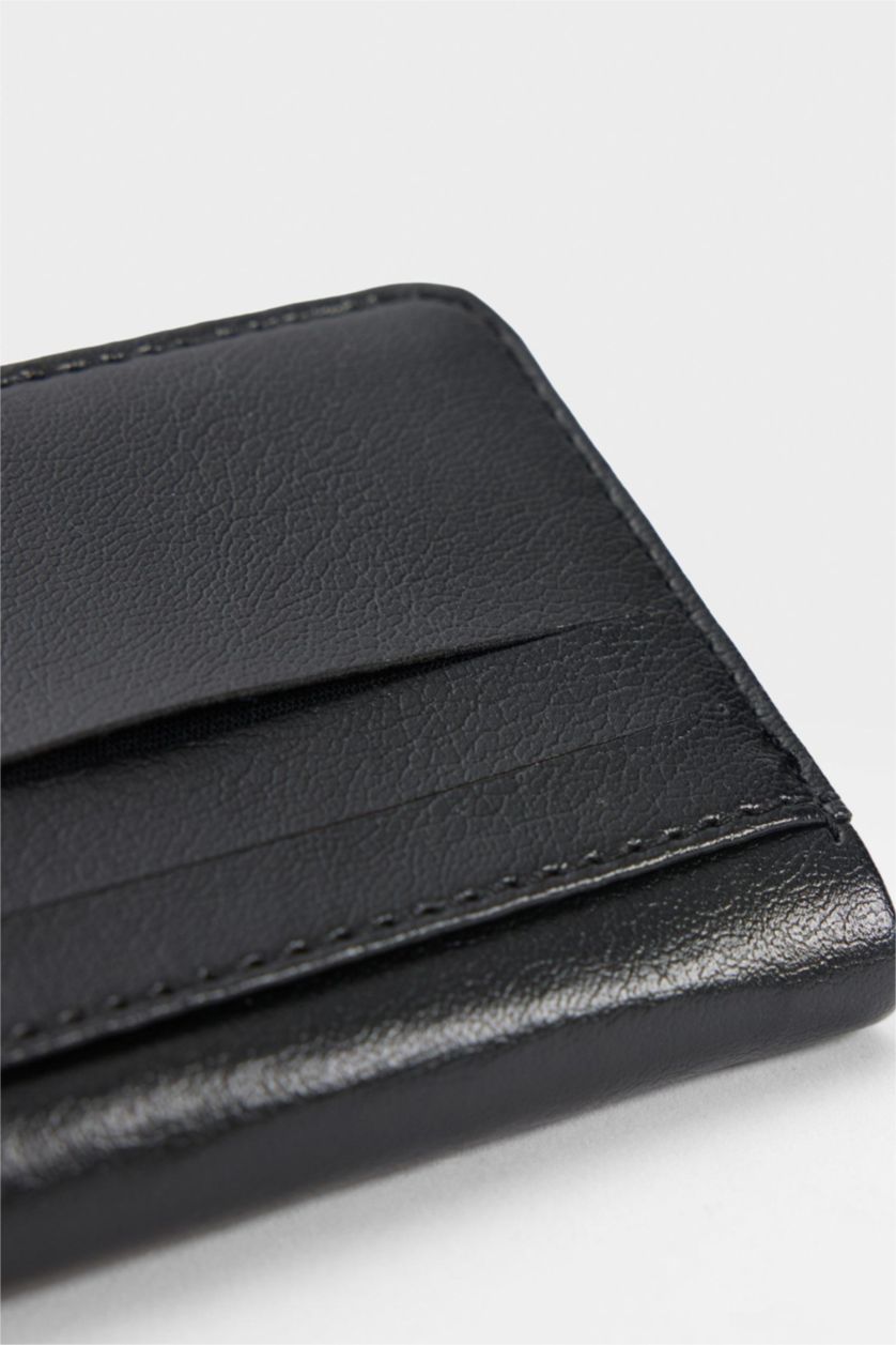 Erkek Siyah Erkek Suni Deri Cüzdan