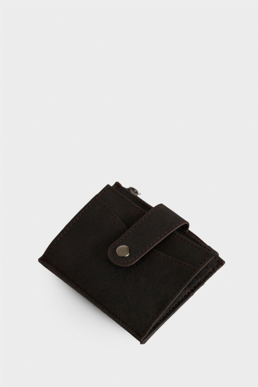 Erkek Kahve Erkek Suni Deri Cüzdan