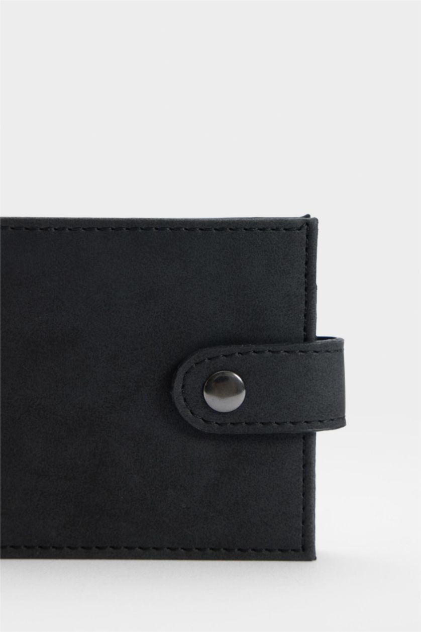 MAN Black Man Faux Leather Wallets