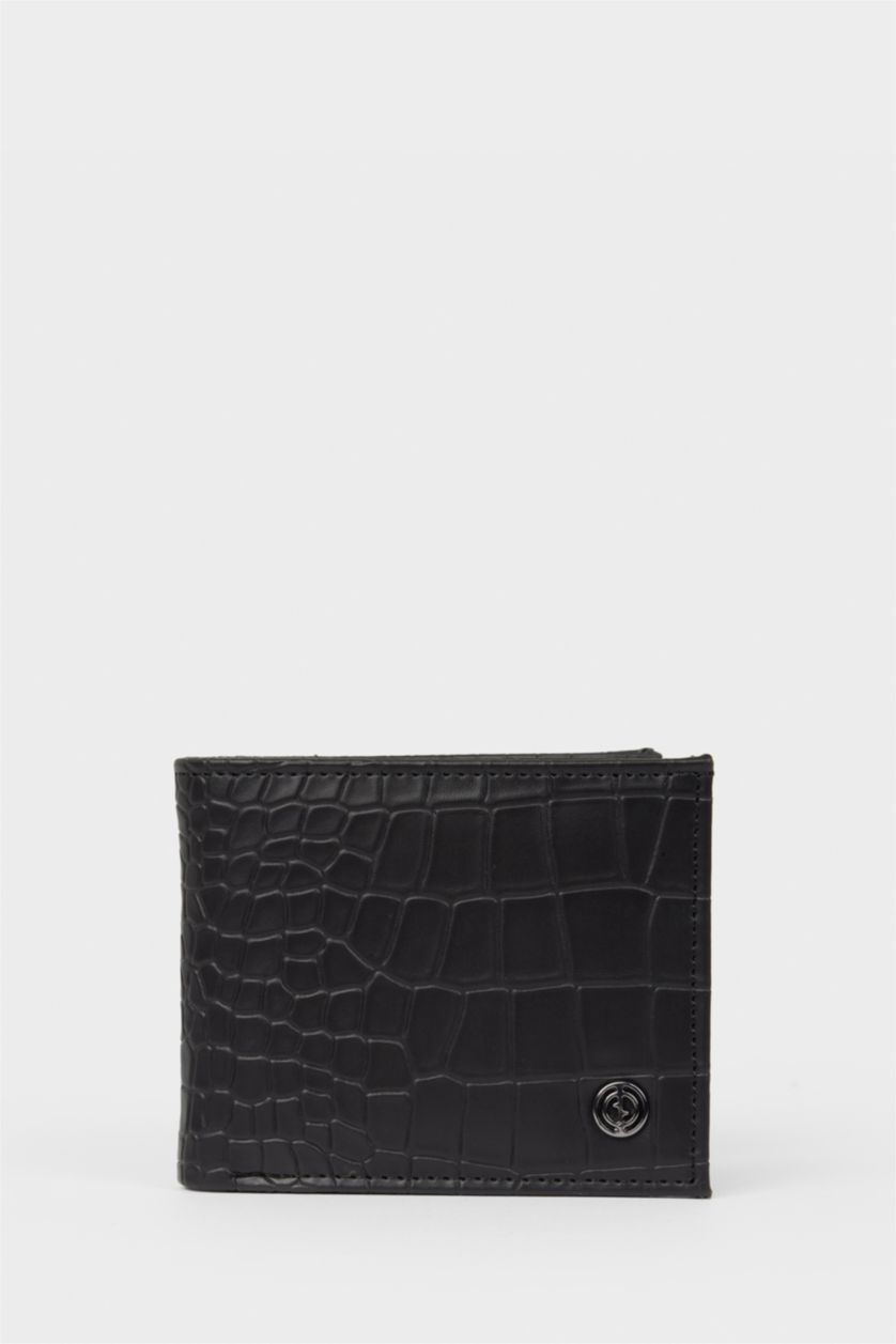 Erkek Siyah Erkek Suni Deri Cüzdan