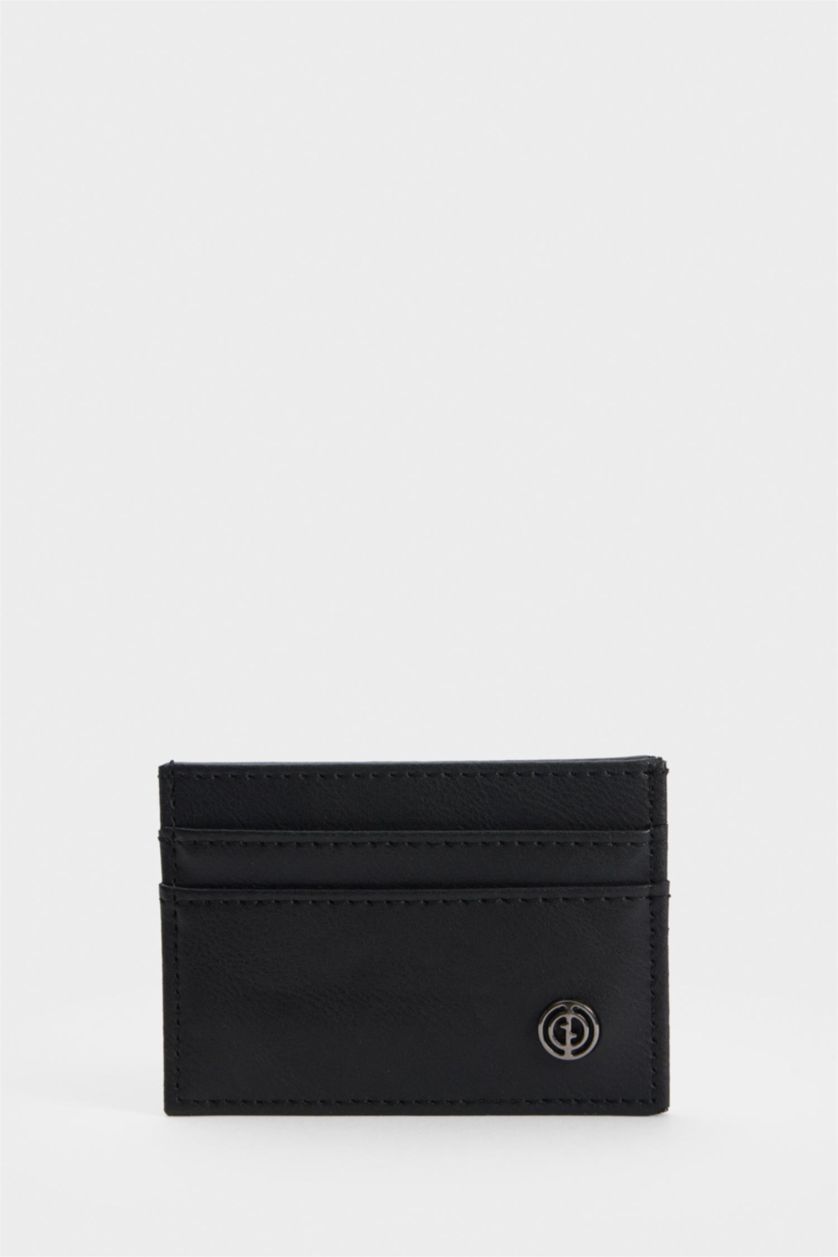 Men Black Man Business Card Wallet