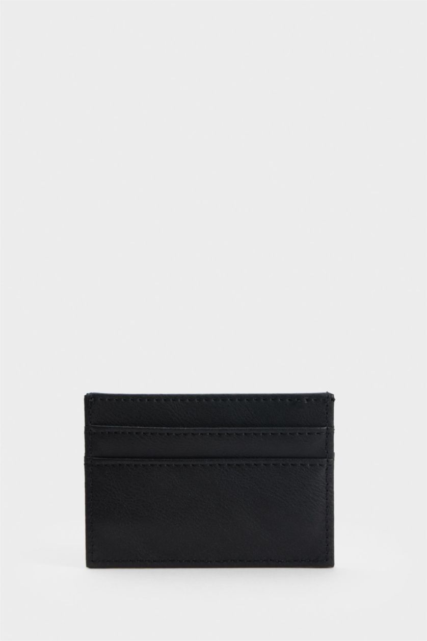 Men Black Man Business Card Wallet