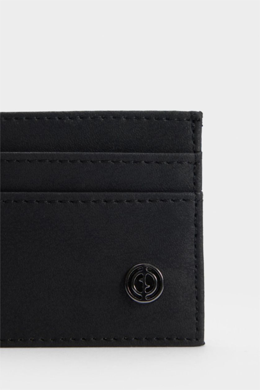 MAN Black Man Business Card Wallet