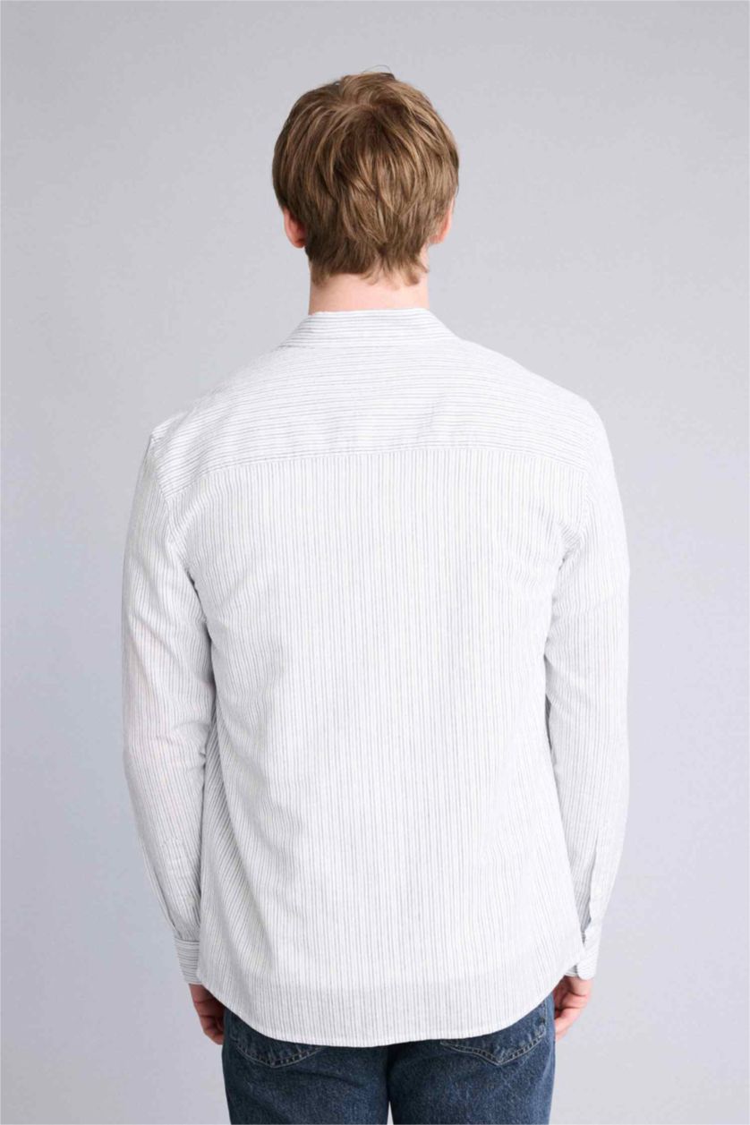MAN Indigo Melange Man Long Sleeve Shirt