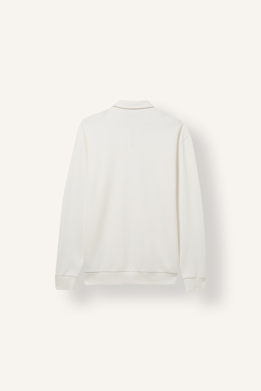 Men White Regular Fit Sweatshirt
