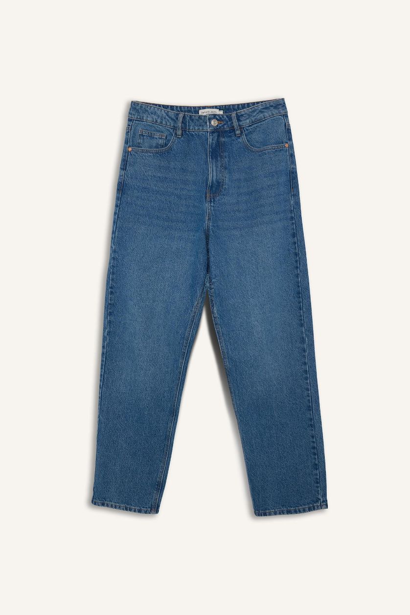 HOMME Bleu Jean à jambes large Coupe Baggy