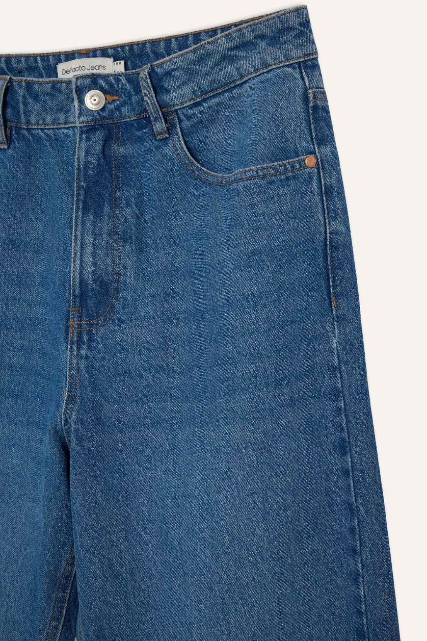 HOMME Bleu Jean à jambes large Coupe Baggy