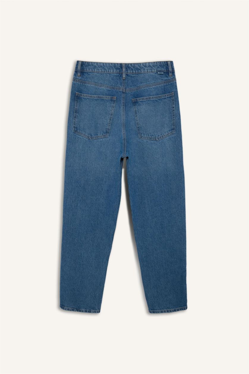 HOMME Bleu Jean à jambes large Coupe Baggy