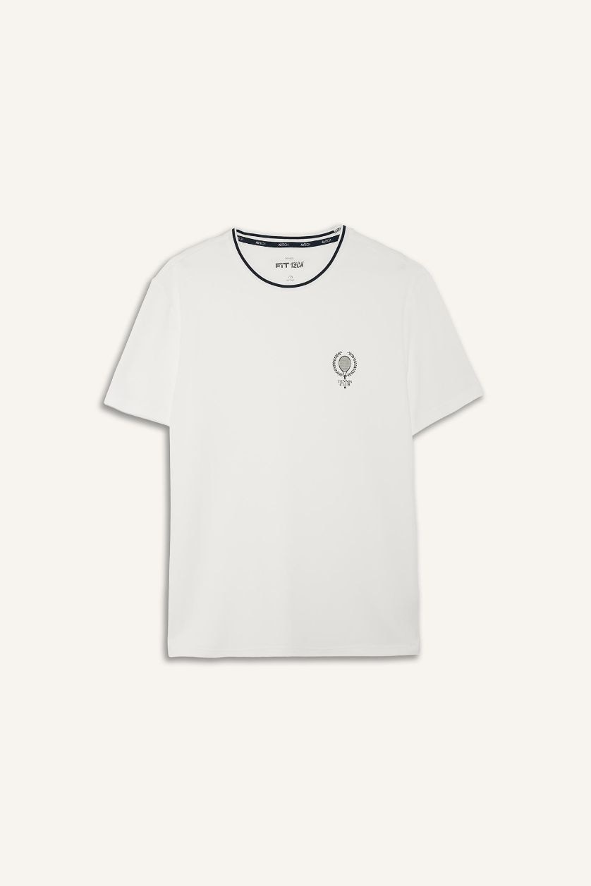 رجال بيج فاتح تيشيرت رياضي نص ردن سليم فيت بياخة مستديرة