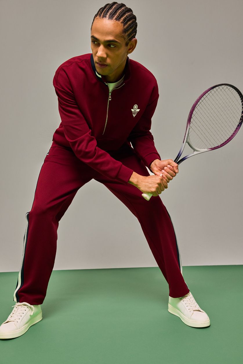 Man Bordeaux Standard Fit Jogger Pants