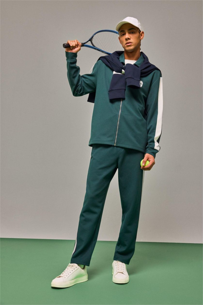 Man Dark Green Standard Fit Jogger