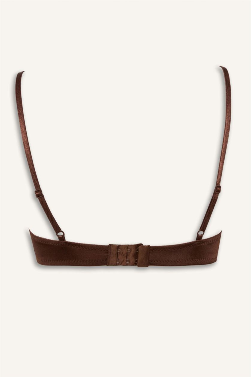 WOMAN Brown Wireless with Lace Bra