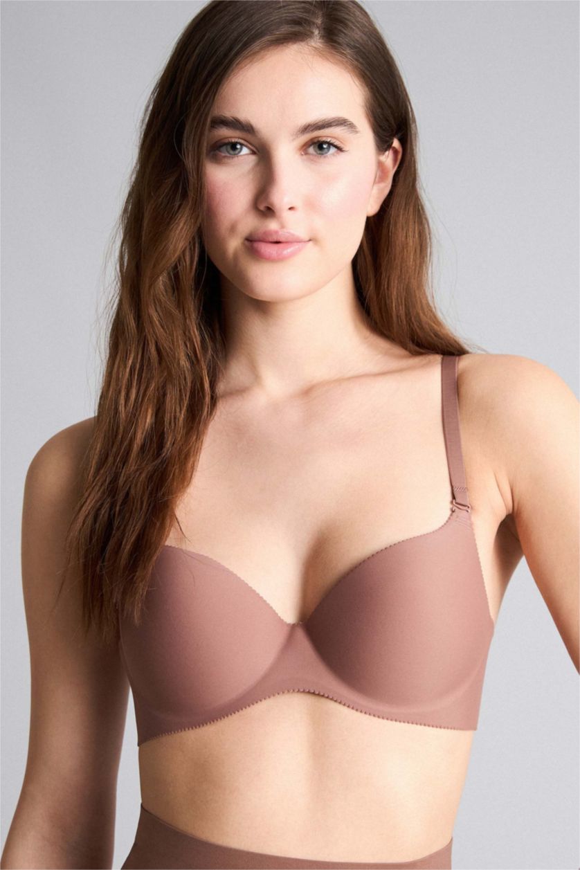 WOMAN Light Brown Underwired Semi-Padded Bra