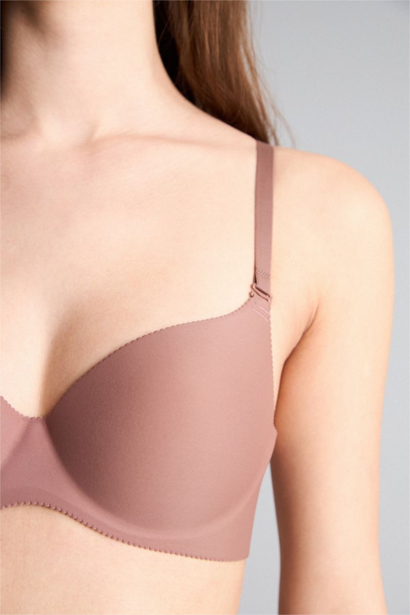 WOMAN Light Brown Underwired Semi-Padded Bra