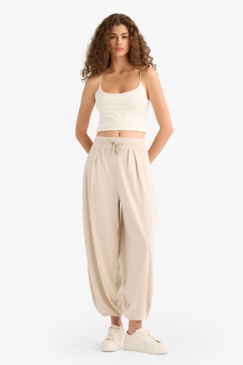 Woman Stone Oversize Fit modal Trousers