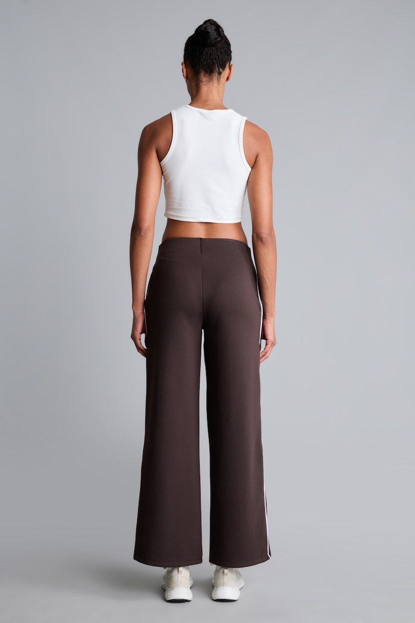 نساء بني Wide Leg Trousers