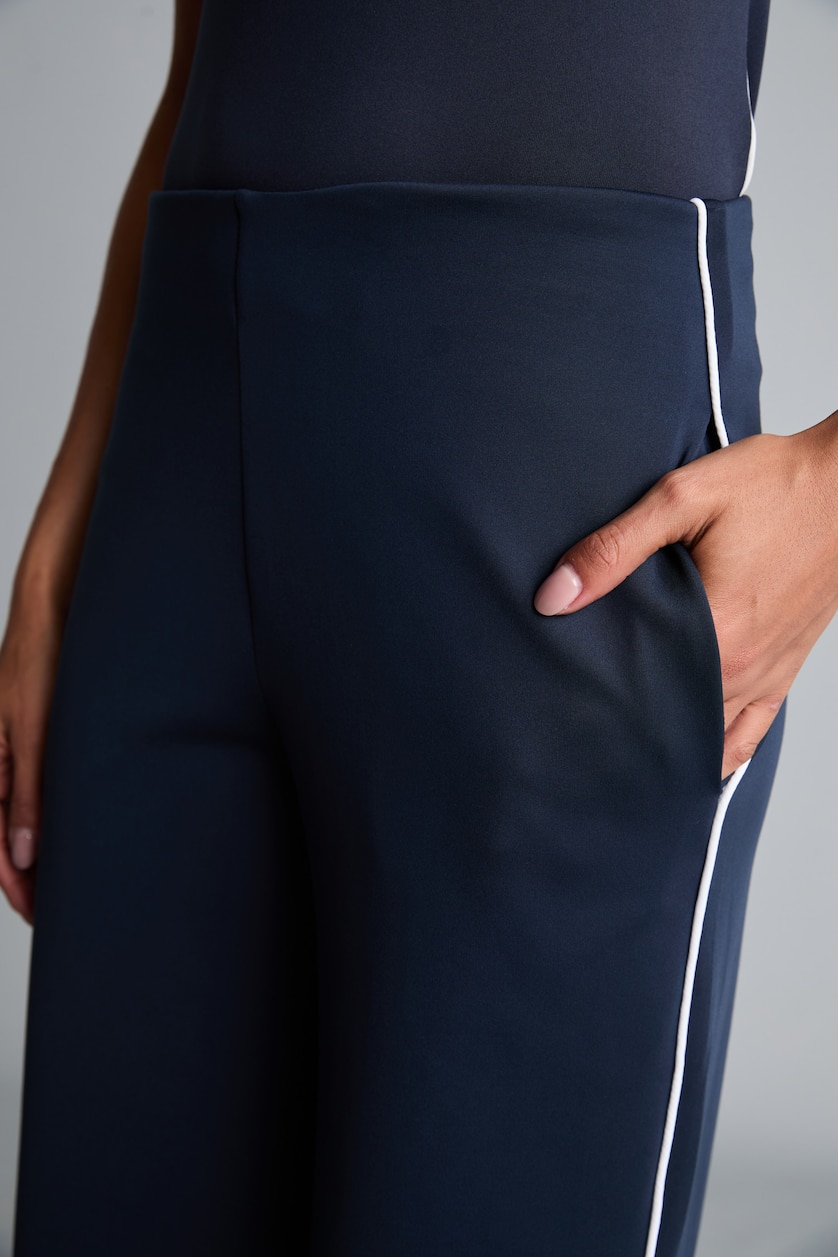 نساء كحلي Wide Leg Trousers