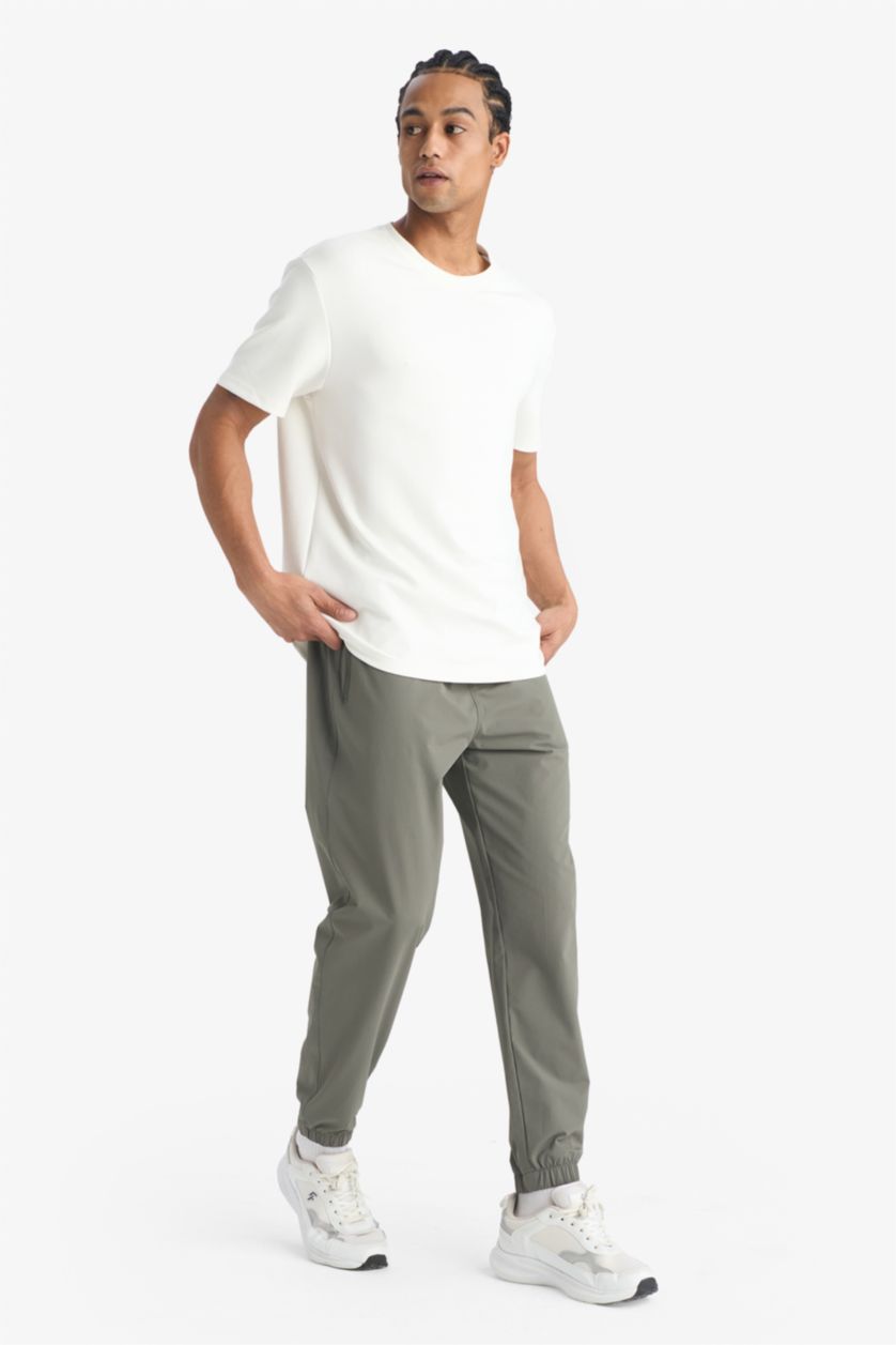 Man Khaki Slim Fit Woven Jogger
