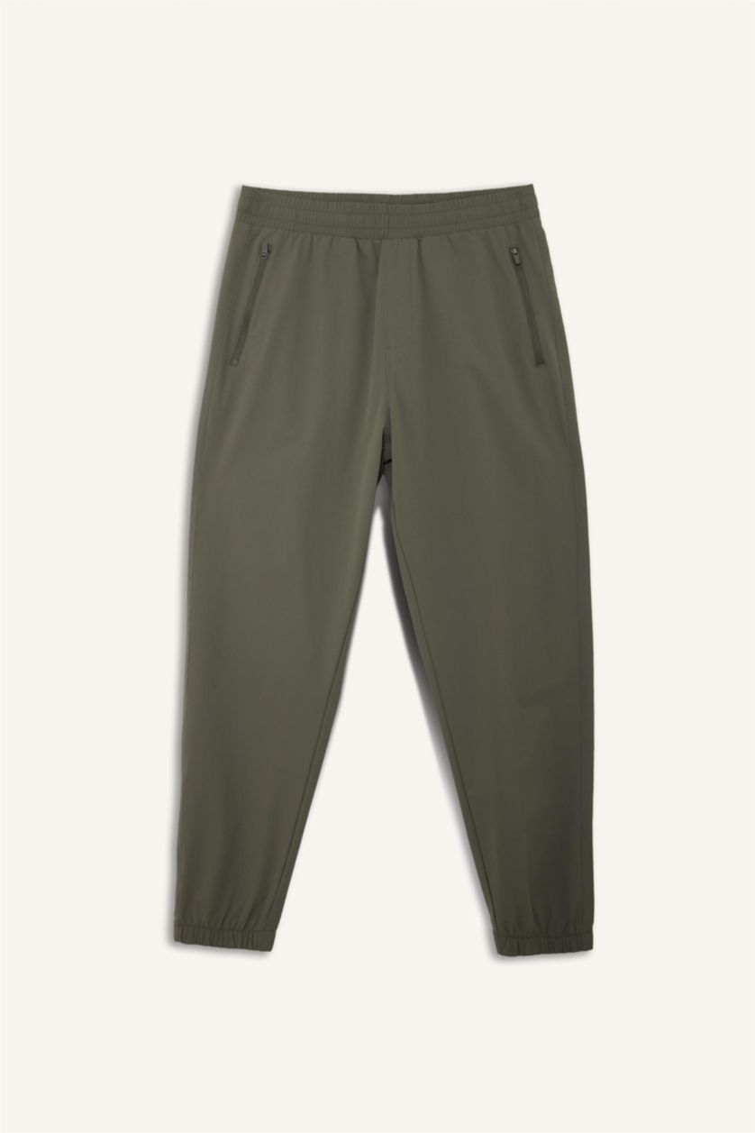 Man Khaki Slim Fit Woven Jogger