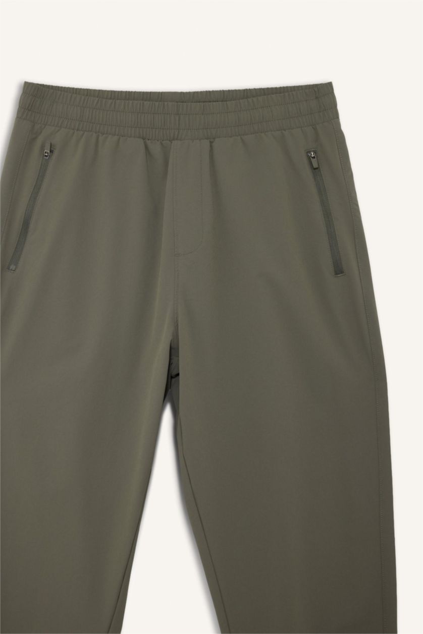 Man Khaki Slim Fit Woven Jogger