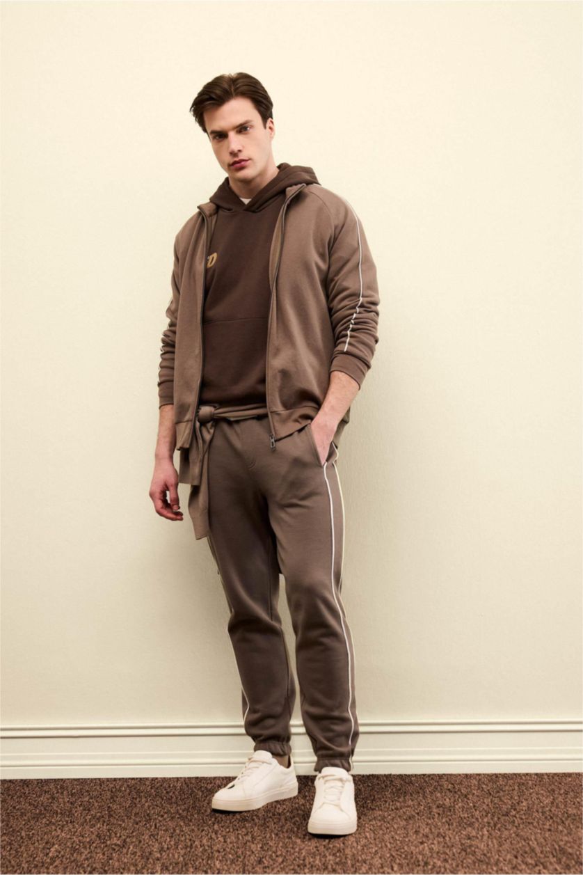 Мужчины Светло коричневый Дышащий кардиган Boxy Fit