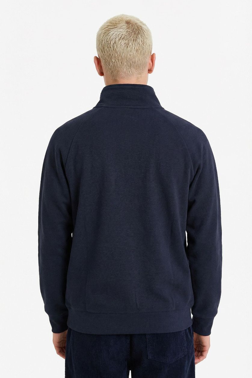 Erkek Lacivert Nefes Alabilen Boxy Fit Hırka