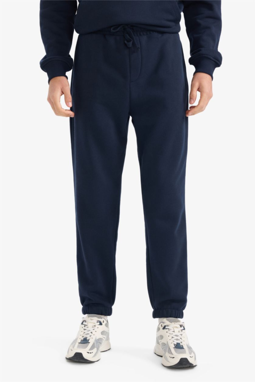 رجال كحلي سيت رياضي تراكسوت قصة عادية - قطعتين