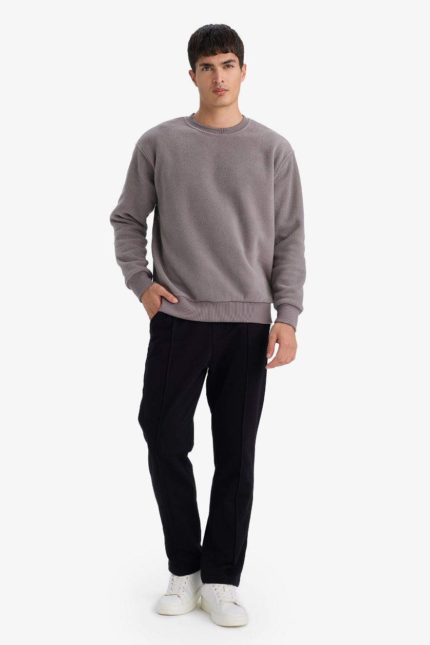 Мужчины Черный Спортивные брюки с прямыми штанинами